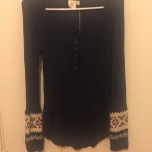 Blue long sleeve shirt